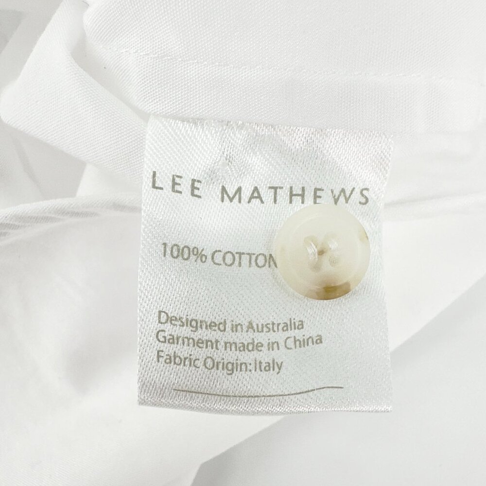 Lee Mathews White Pintuck Popover Blouse - Picture 7 of 12